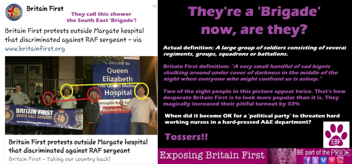 EBF Brigade BF pitiful Margate hospital A&E protest