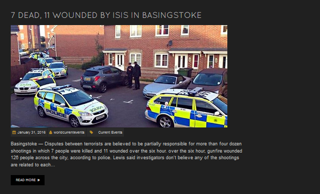 Lie about ISIS in Basingstoke