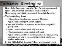 nuremberg laws jew nazi discrimination 1936