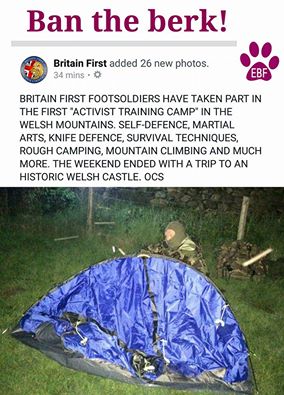 EBF BF camping Wales ban the berk