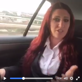 BF Jayda Fransen after luton magistrates court august 5th 2016